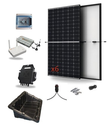 Kit photovoltaïque 3 kW 6 modules TRINA SOLAR au sol