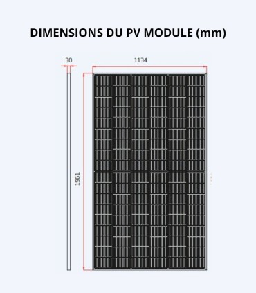 Kit photovoltaïque 6 kW 12 modules TRINA SOLAR crochets toiture