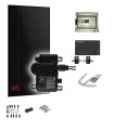 Kit photovoltaïque 3 kW 6 modules SUNPOWER crochets toiture