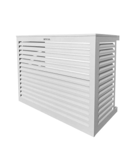 Cache climatiseur - pompe à chaleur ALUMINIUM GRIS CLAIR taille M