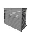 Cache climatiseur - pompe à chaleur ALUMINIUM GRIS POUSSIÈRE taille L