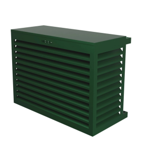 Cache climatiseur - pompe à chaleur ALUMINIUM VERT MOUSSE taille M