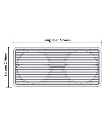 Mono Grille fixes 162mm KLIMEA  9HP-10HP-12HP