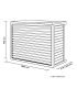 Cache climatiseur - pompe à chaleur ALUMINIUM BLANC taille M