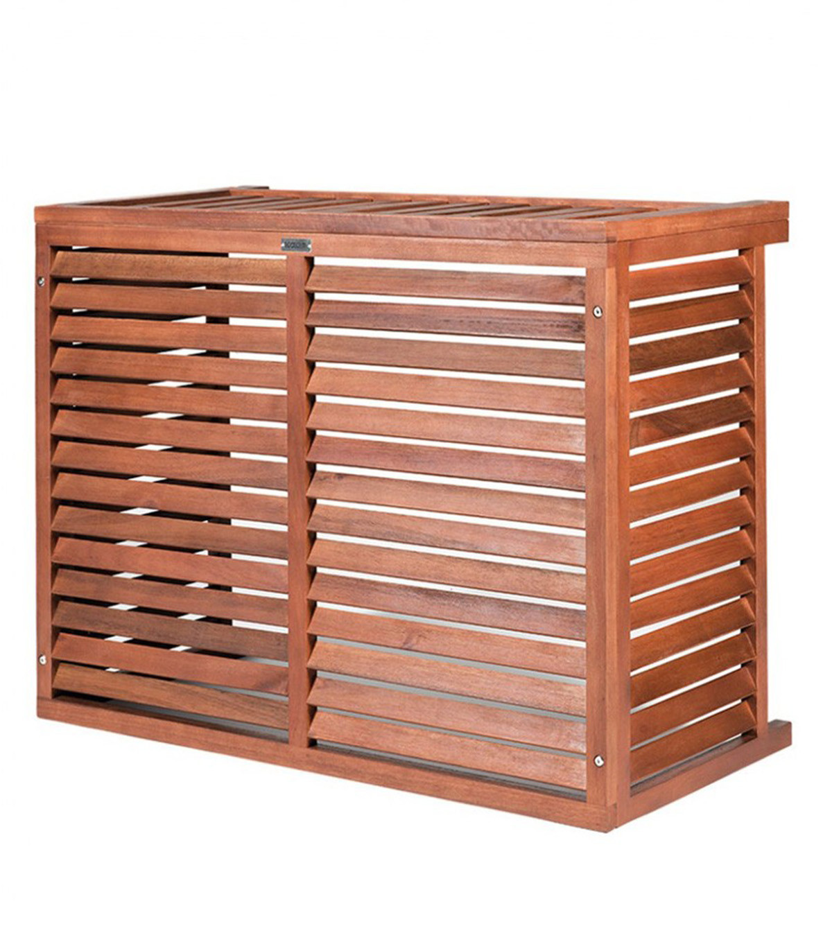 Cache en bois de PAC piscine - MISTER-EnR