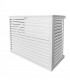 Cache climatiseur - pompe à chaleur ALUMINIUM BLANC taille XL